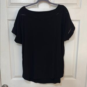 Lane Bryant Black Eyelet Women's Top